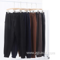 Fashion thickening and fleece men's loose sports pants